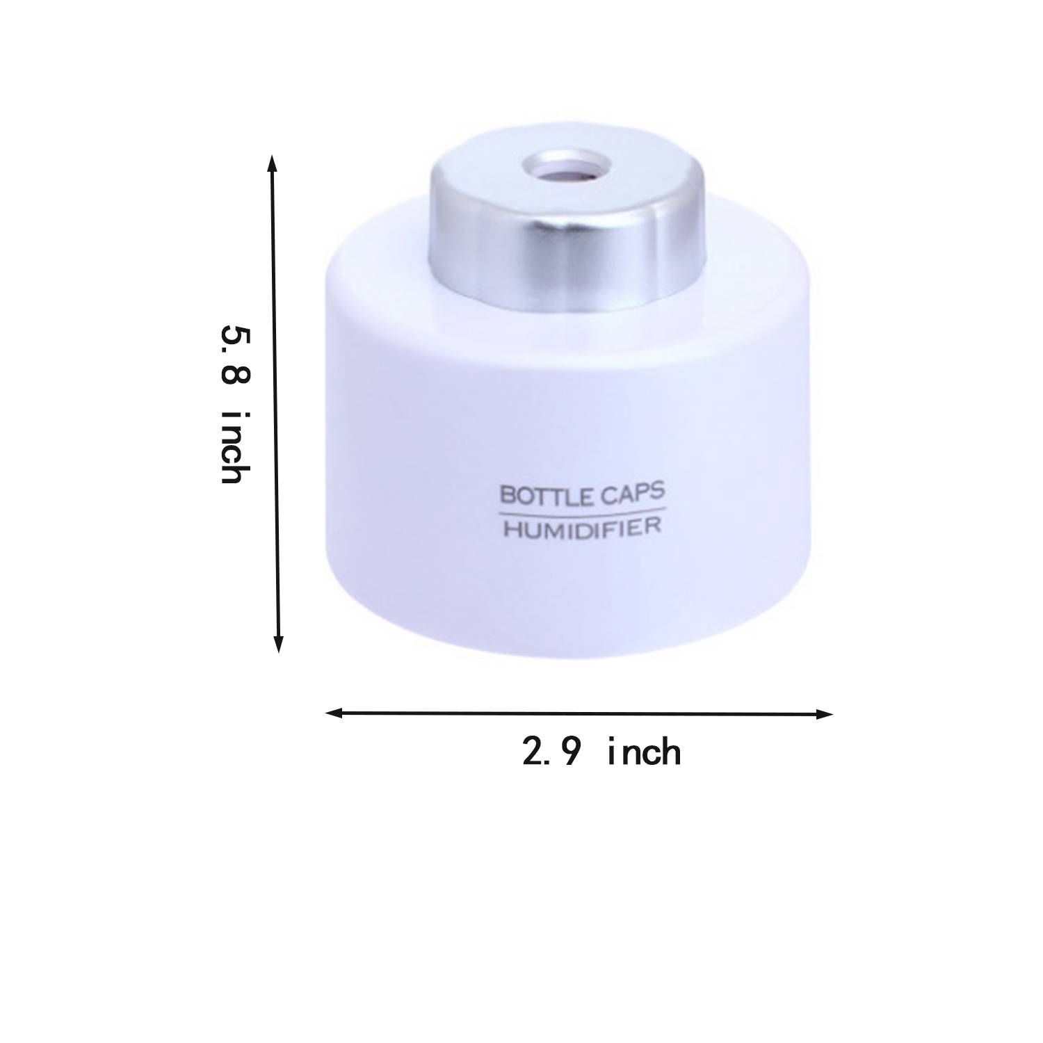 Mini Portable Bottle Cap Air Humidifer W/ Usb Cable 4