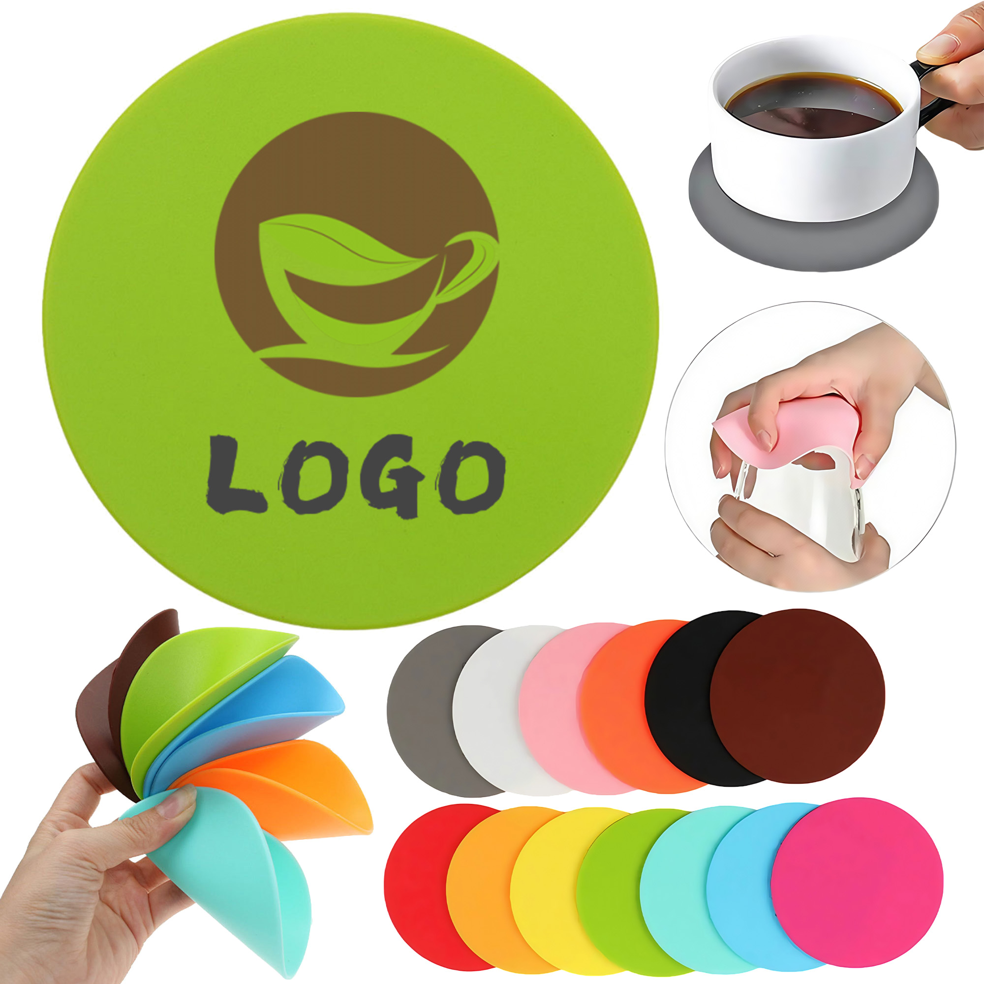 Colorful Silicone Drink Cup Mat 3