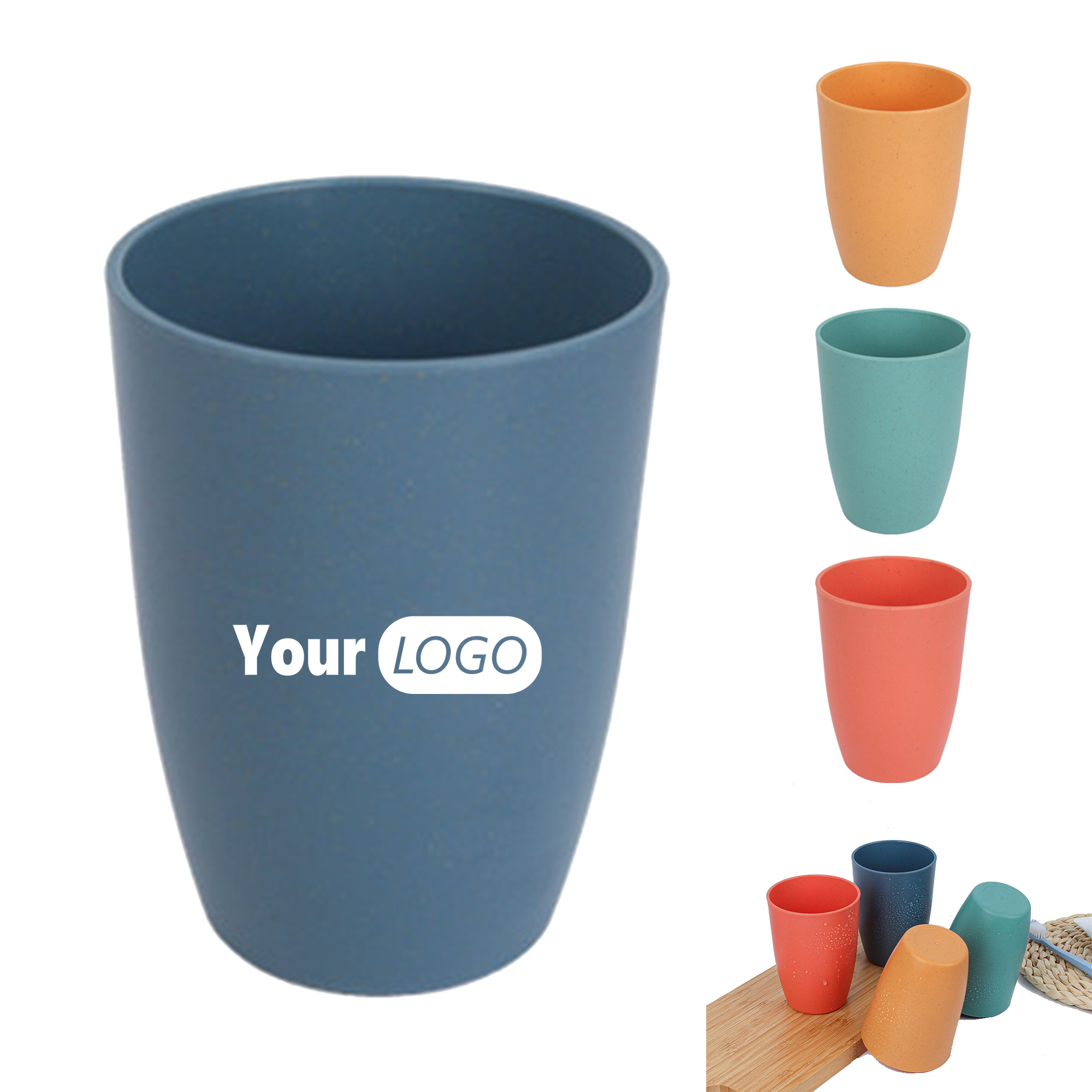 Wheat Straw Reusable Drinking Cup 11 OZ 3