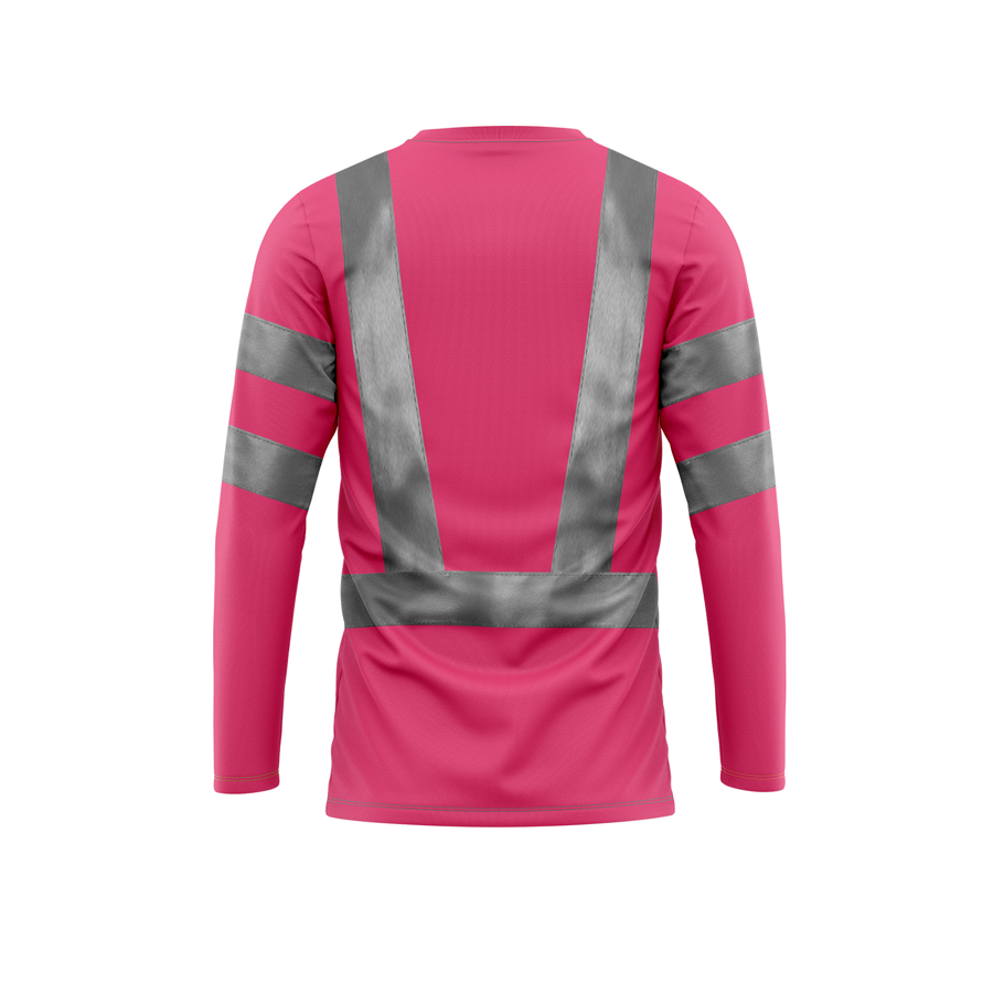 VISIPRO Long Sleeve Reflective Safety T-Shirt - Poly-Cotton 3