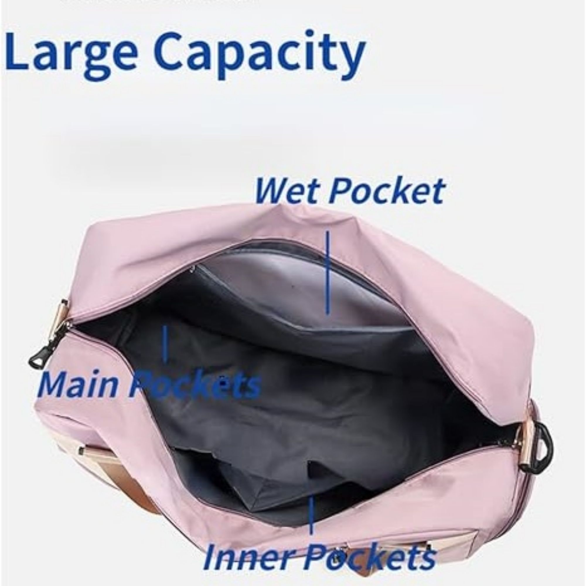 Sports Travel Bags With Shoe Compartment 4