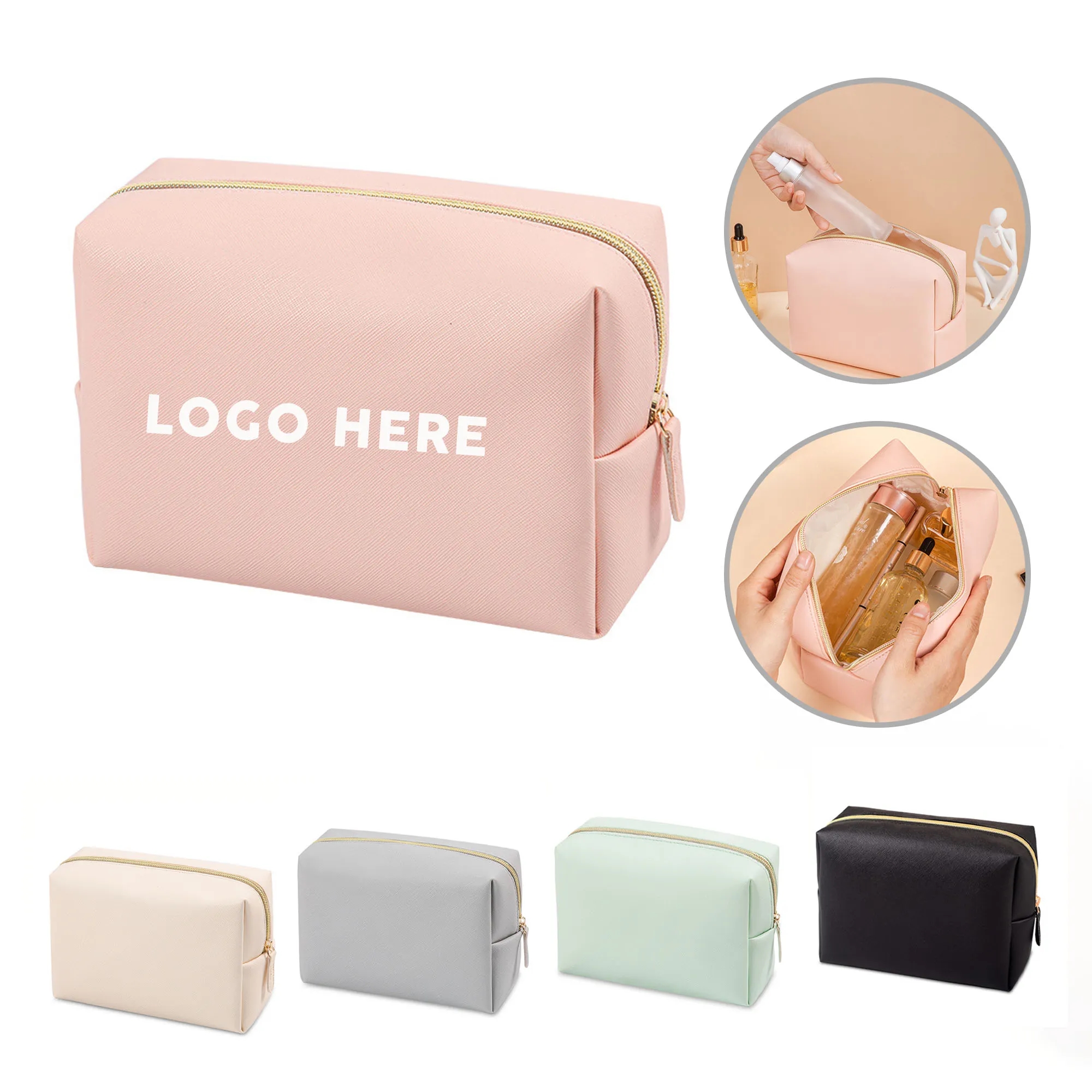 PU Leather Cosmetic Bag Portable 5