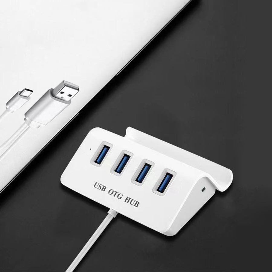 4-Port USB & Type C 3.0 Hub with Phone Holder 6