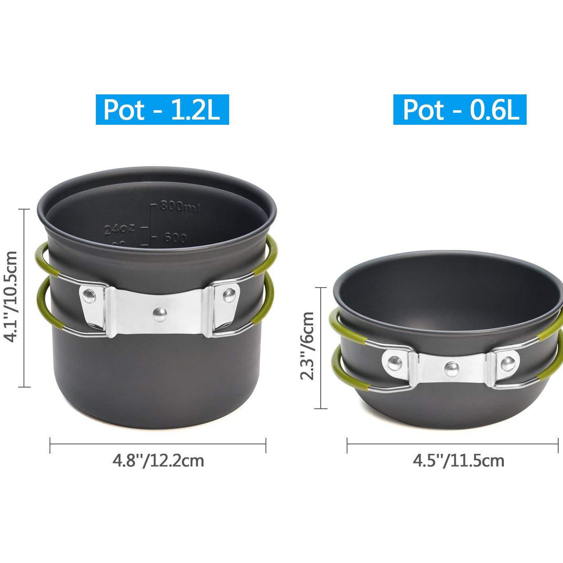 Portable Camping Cookware Mess Kit 3