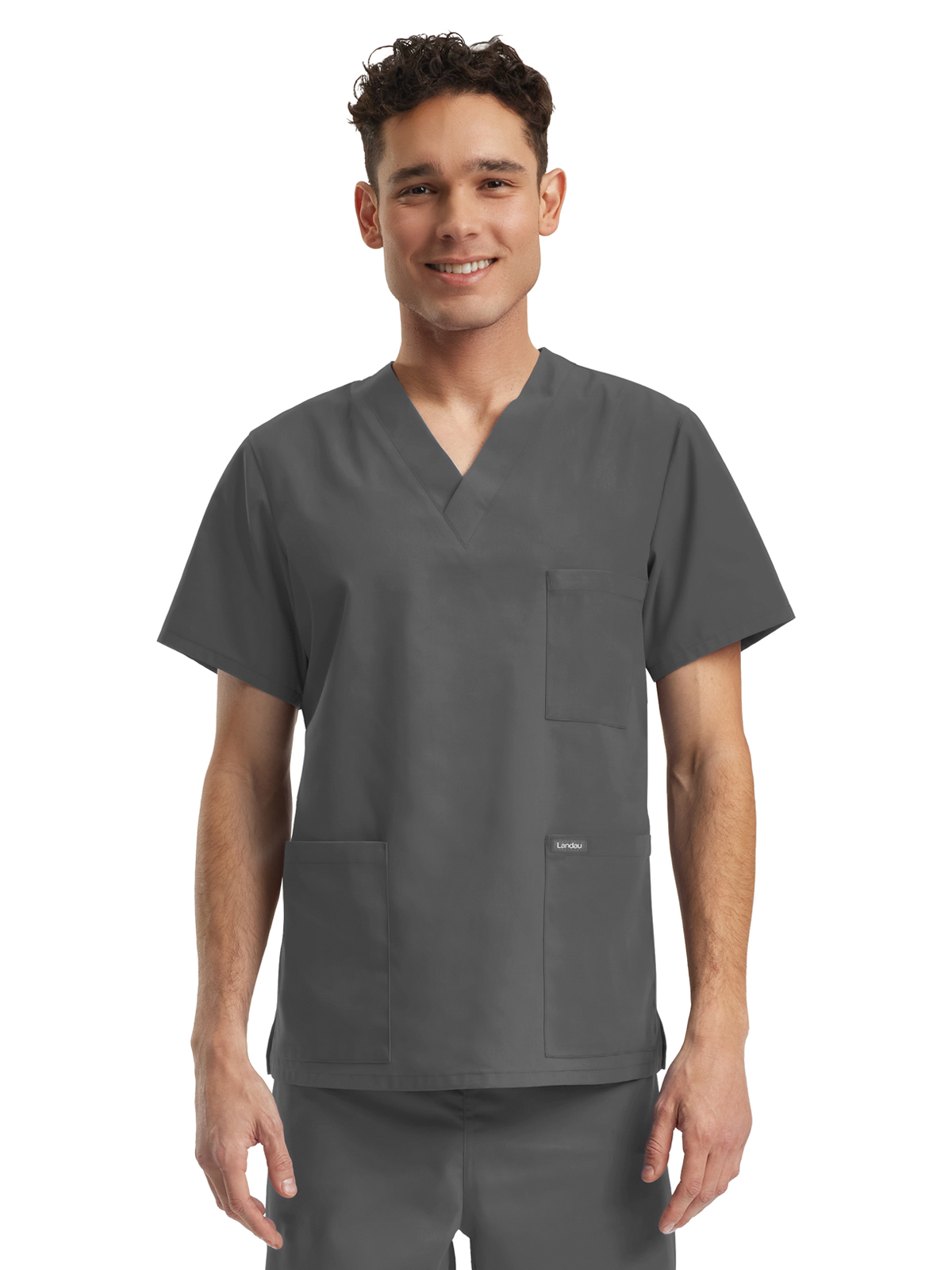 Landau - Essentials - Unisex Three-Pocket V-Neck Top 22
