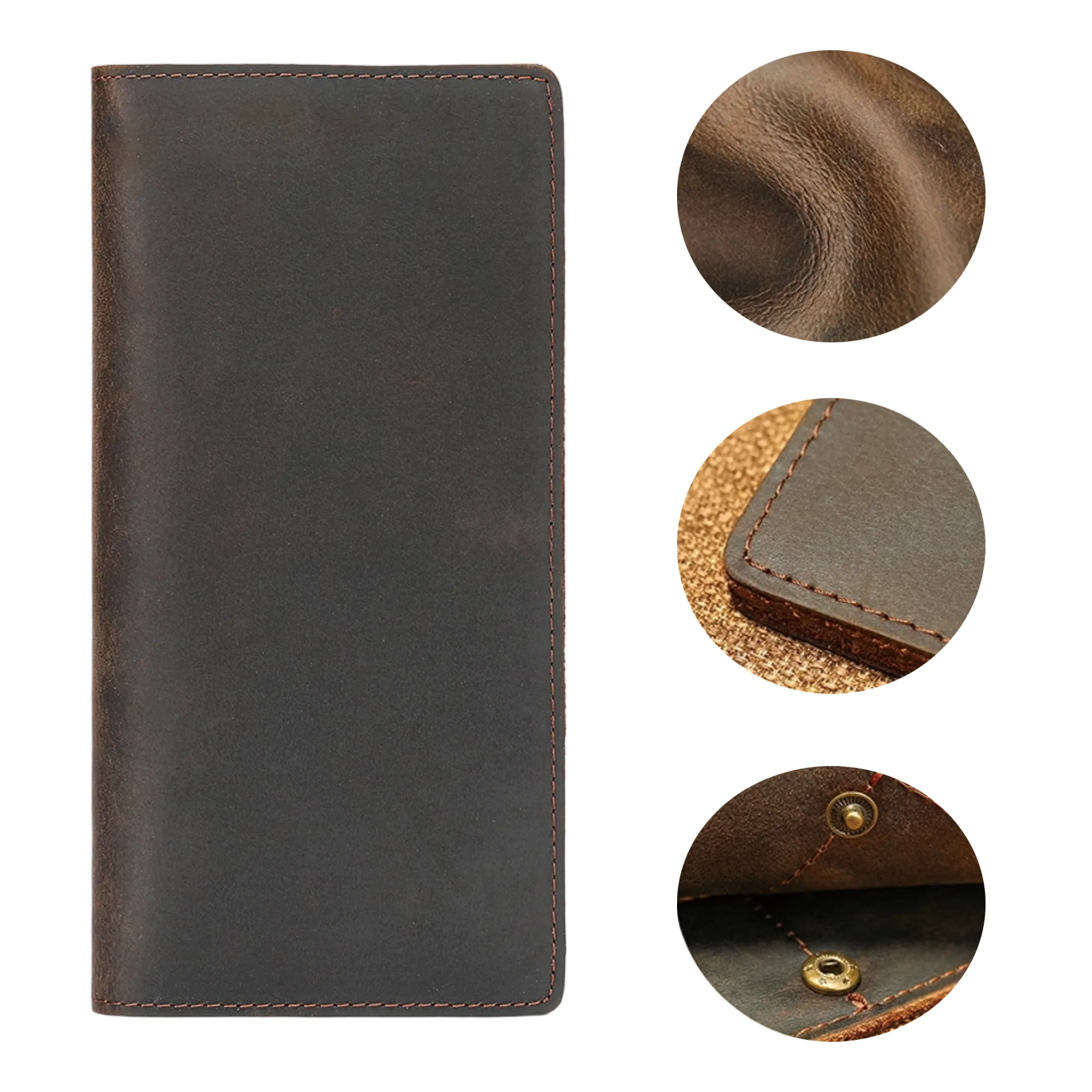 Genuine Leather Men's Wallet Fashion Retro Style 2