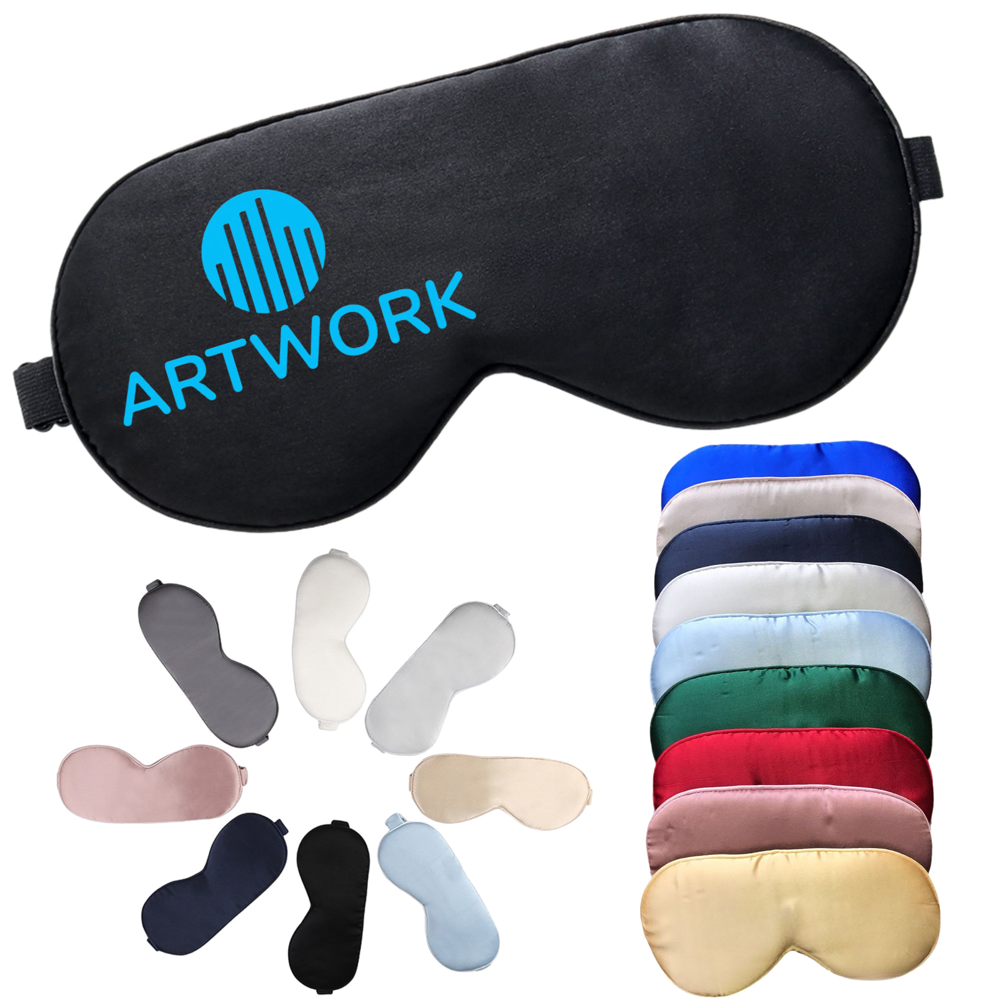 Soft Silk Adjustable Strip Eye Mask 9