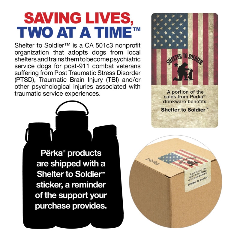 Perka® Roak 24 oz. 304 SS Bottle w/ Copper Lining 13