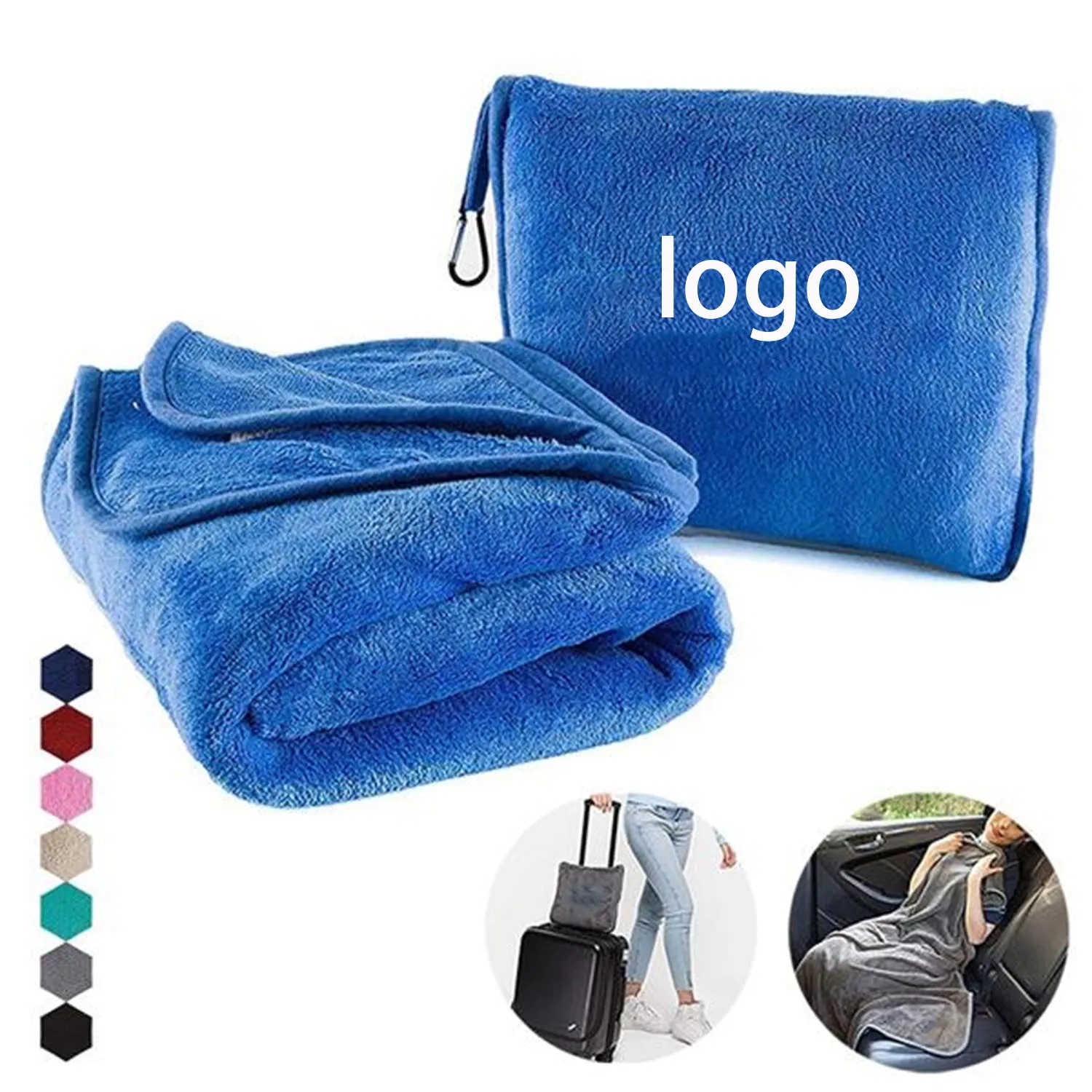 24 X 32 Inch Flannel Travel Blanket 2