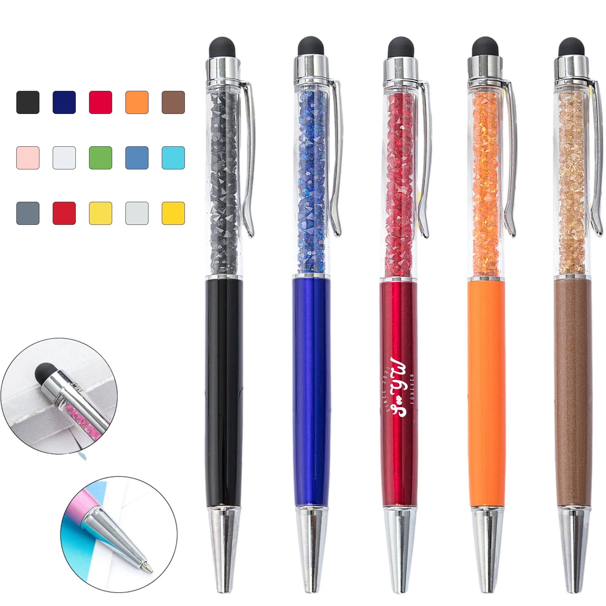 Cheap Crystal Touch Screen Ballpoint Pen MOQ 100 2