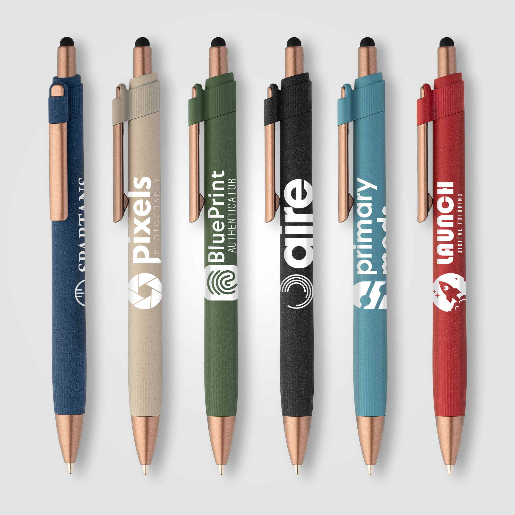 York Recycled Plastic Bronze Trim Stylus Ballpoint Pen 15