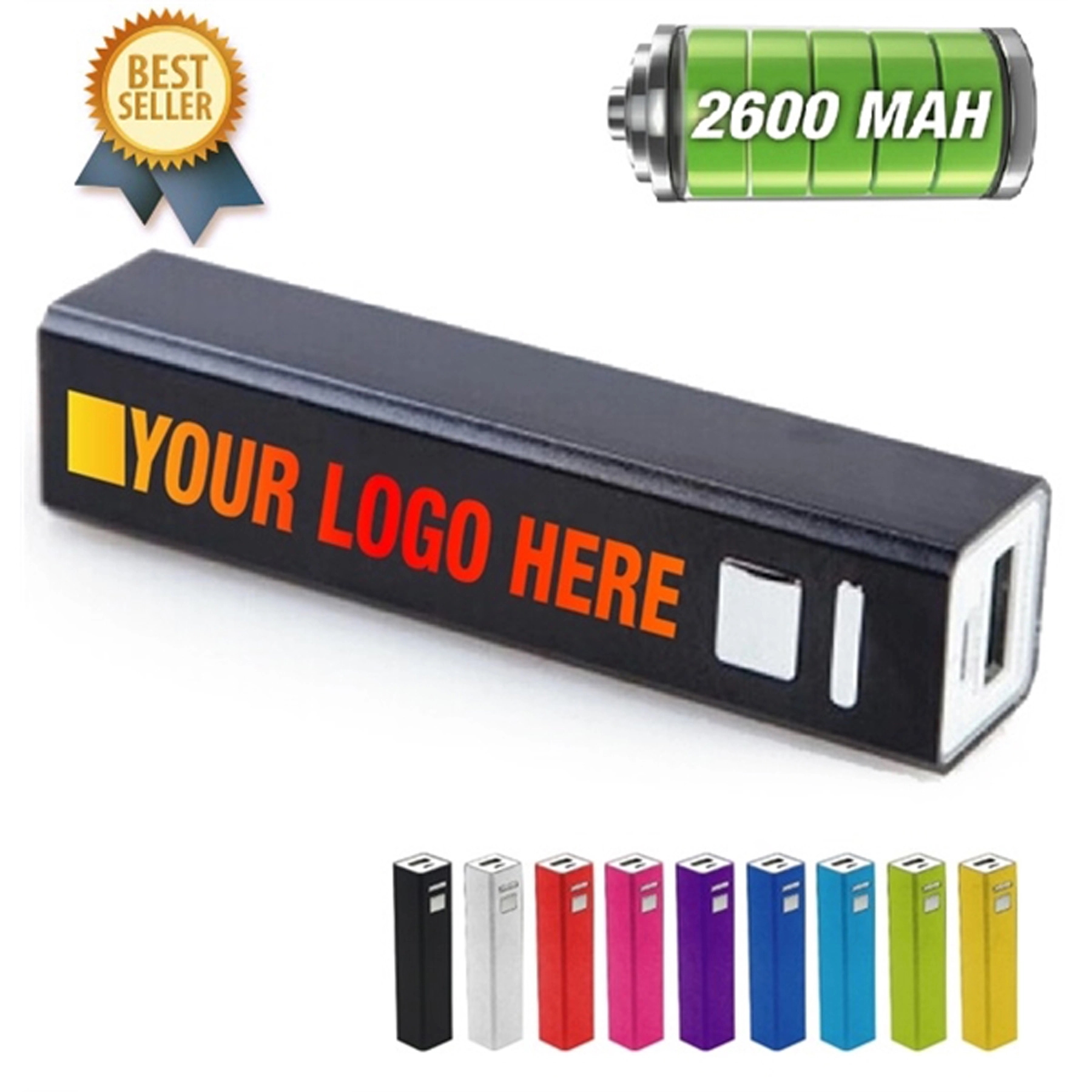 Popular Aluminium Portable Power Banks 2600mAh 2