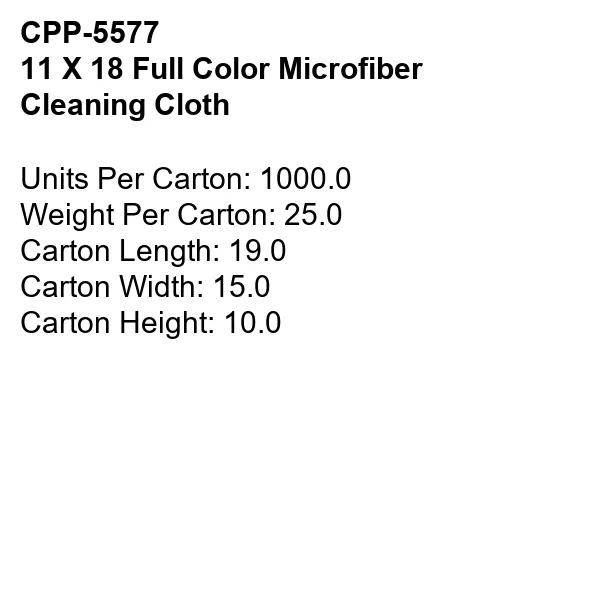 11 x 18 Full Color Microfiber Cleaning Cloth 4