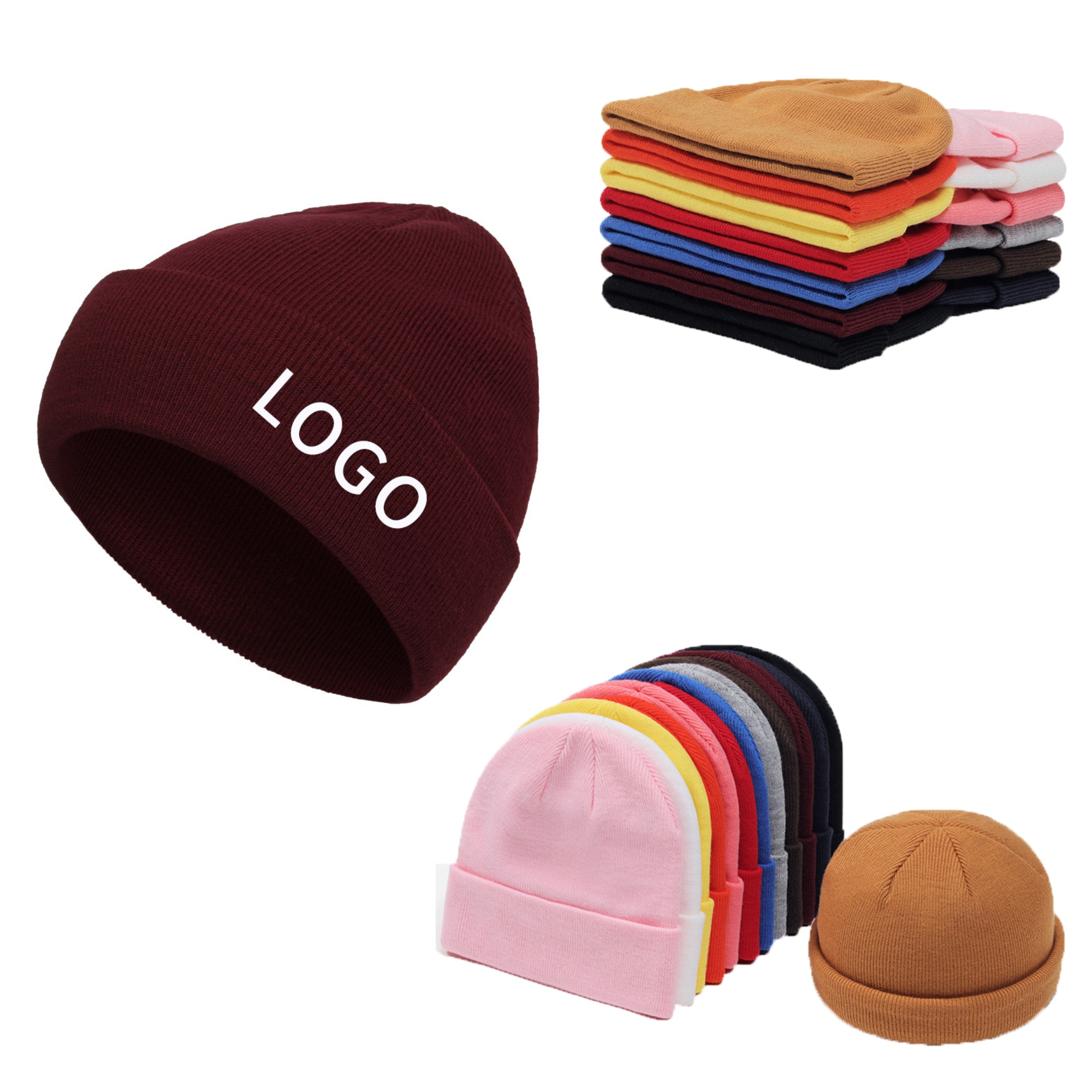 Customized versatile knitted hat