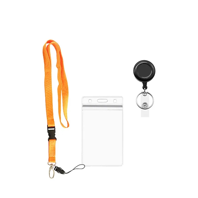 Colorful Lanyard Pvc Card Holder and Retractable Buckle 7