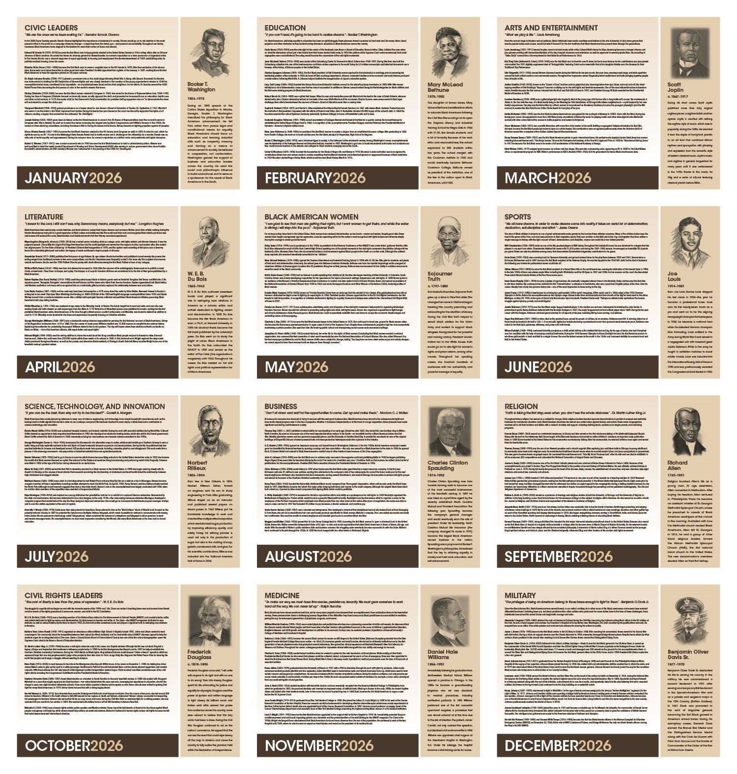 Triumph® Calendars African-American Heritage Barack Obama Calendar 6