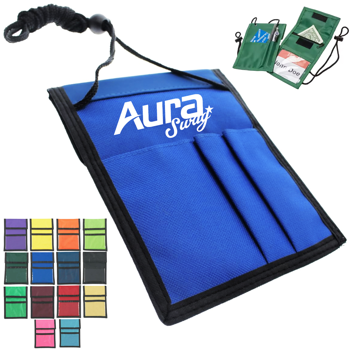 Neck Wallet Badge Holder with ID Window 4