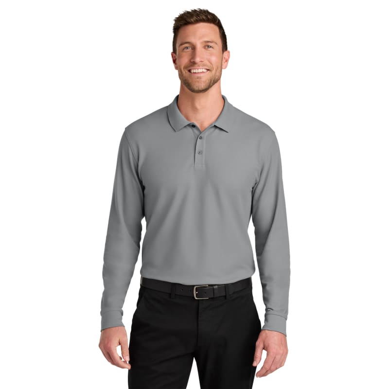Port Authority Wearever Signature Pique Long Sleeve Polo 46