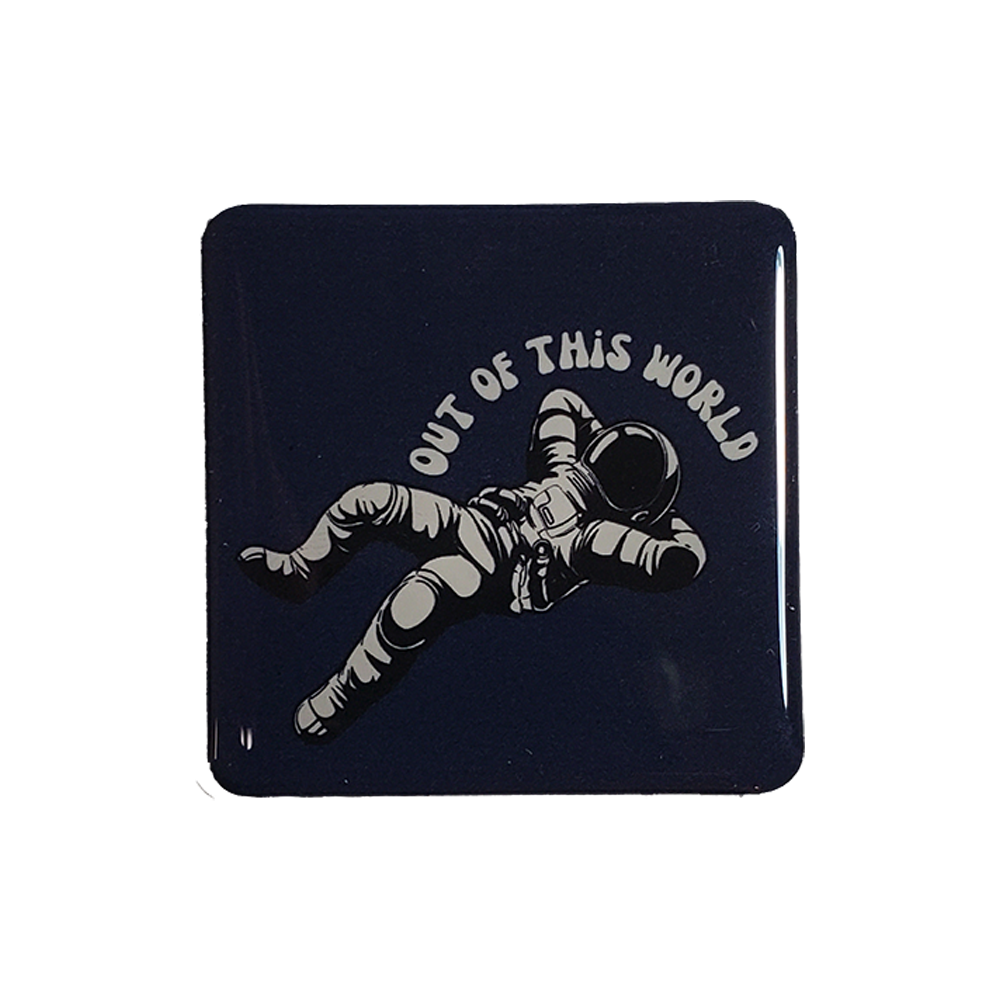 Magnet Lapel Pin with custom shaped imprint from 3.1 to 4.0 Sq. In. 2