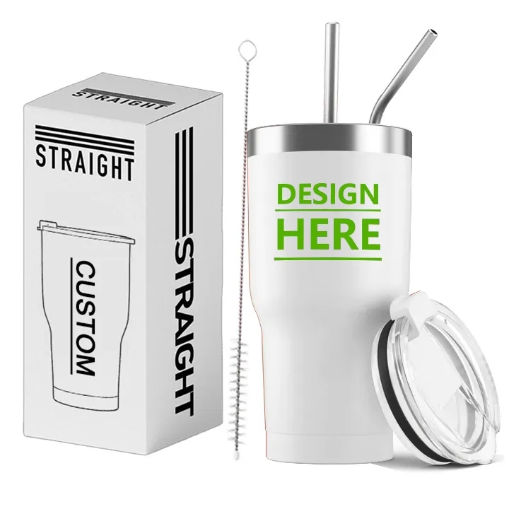 Stainless Steel Insulated Water Bottle with Straws 3