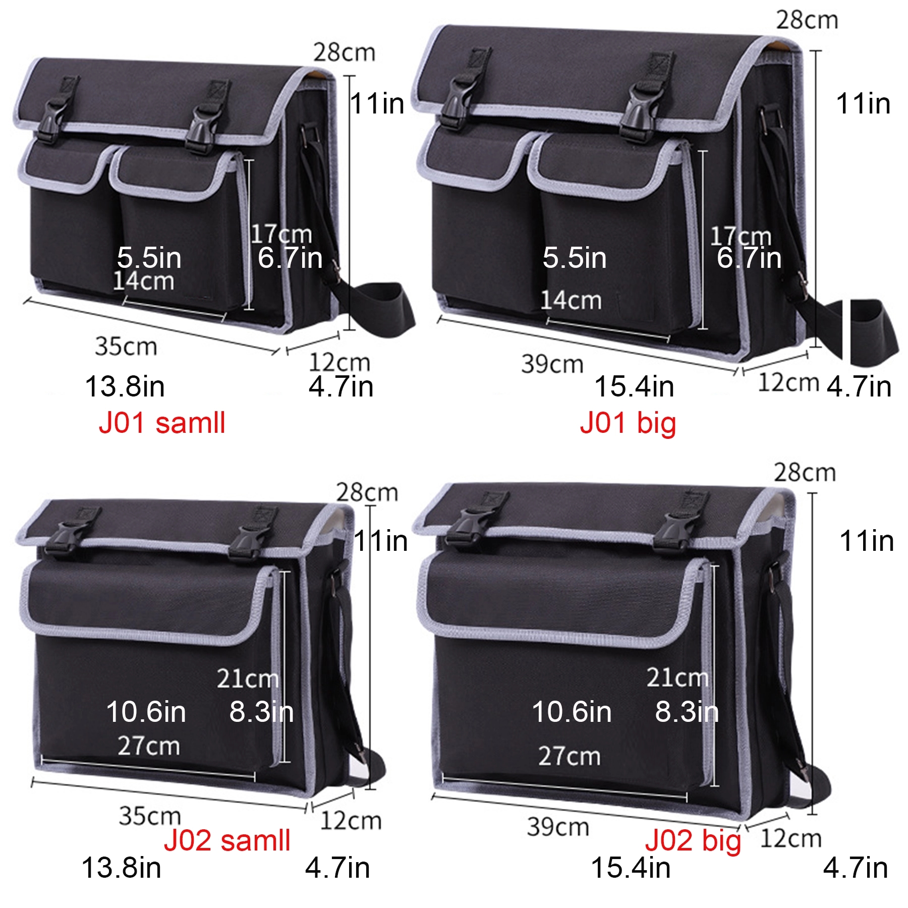 14-inch Wide Mouth Tool Bag with Water Proof Molded Base 5