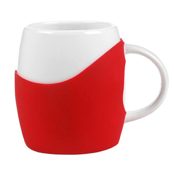 14 oz Rotunda with Silicone Band Mug 16