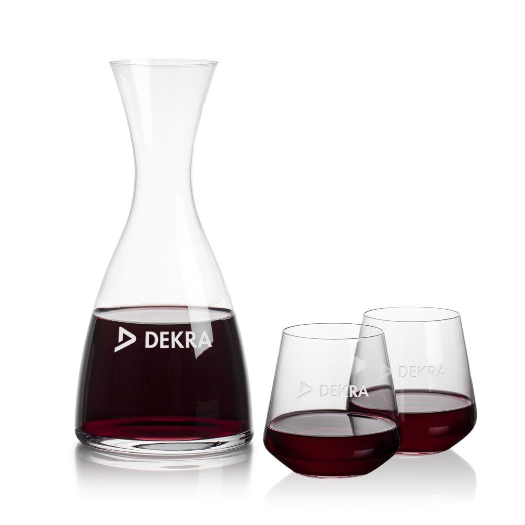 Barham Carafe & Cannes Stemless Wine