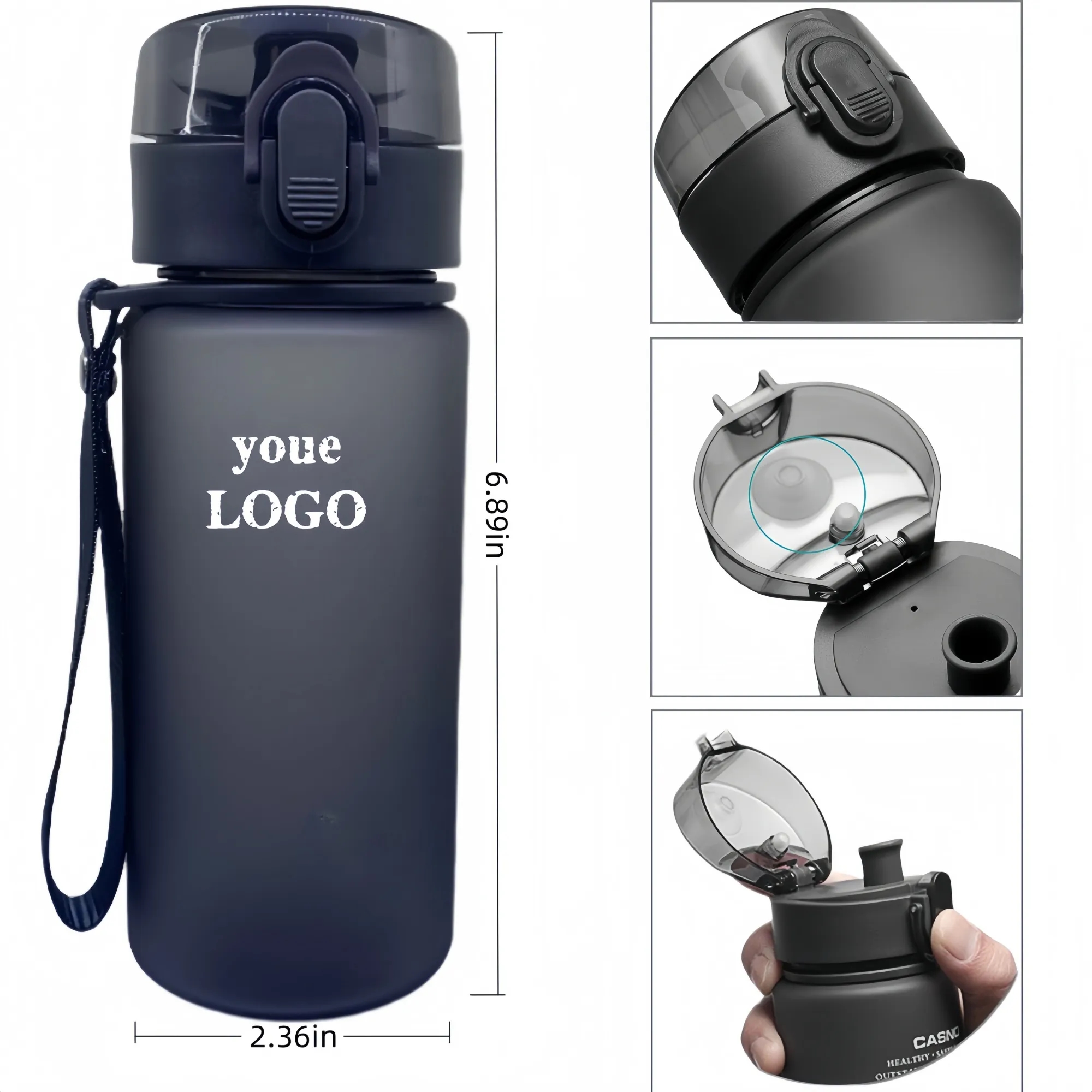 Outdoor sports plastic water cup 4