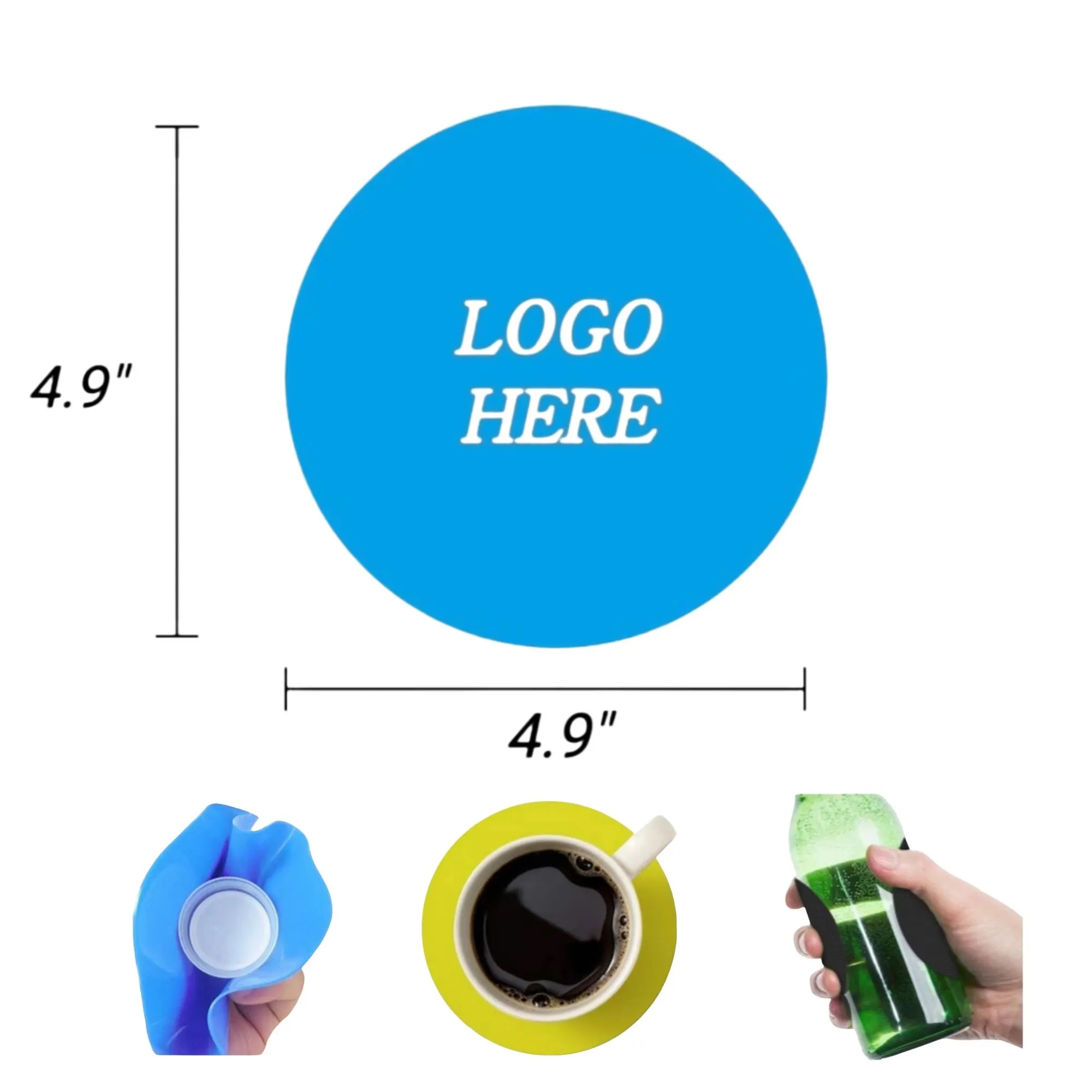 Multi-Purpose Silicone Jar Opener Gripper Coaster 4