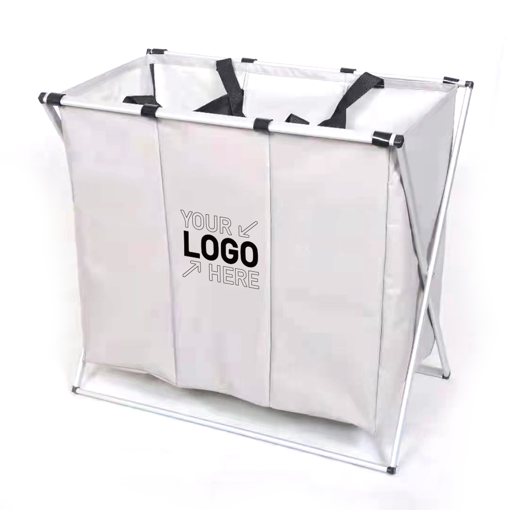 135L Laundry Cloth Hamper Sorter Basket Bag 9