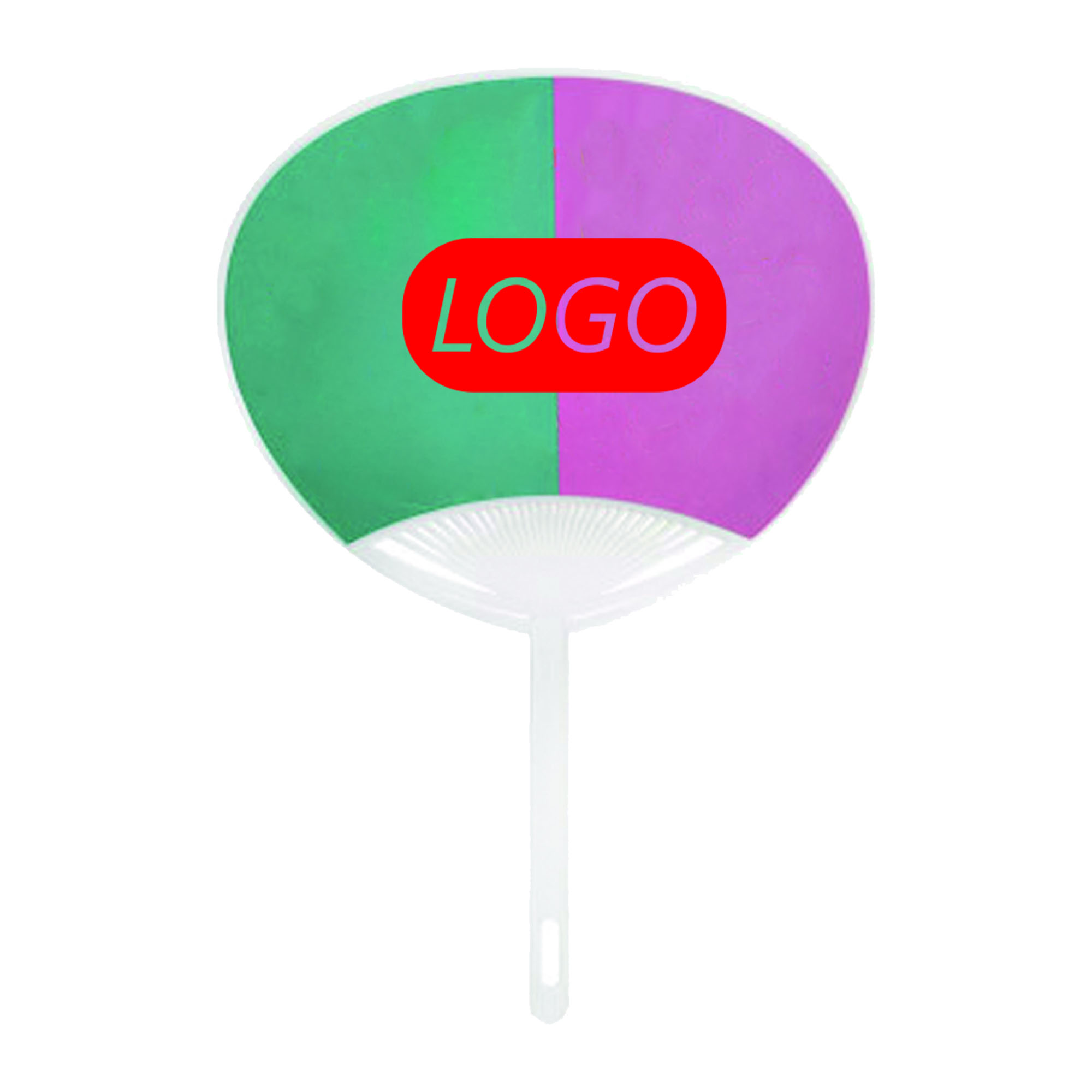 Full Color Stylish Plastic Advertising Hand Fan 2