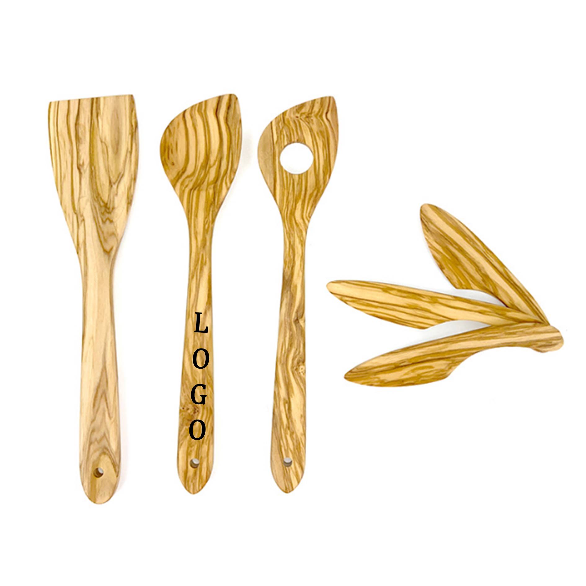 Kitchen Utensil Wooden Spatula Set 2