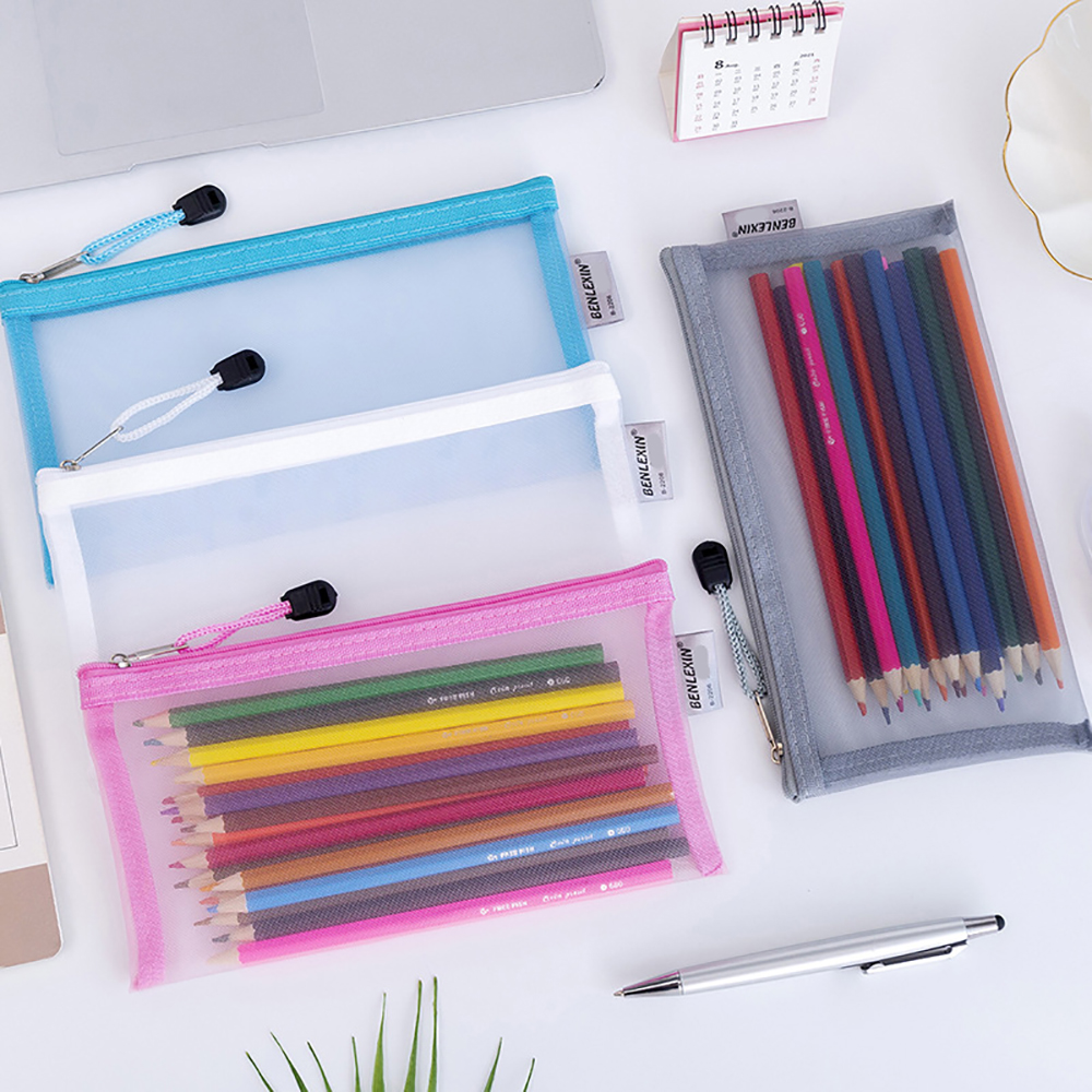 School Mesh Pencil Bag 7