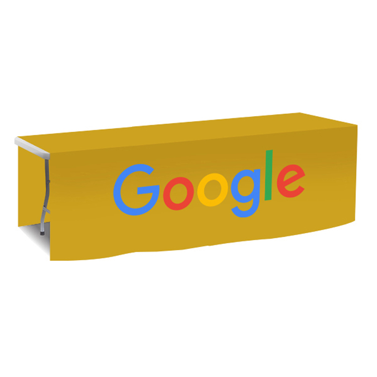96 in. x 88 in. PolyKnit Table Drop (Full Color Logo) 47