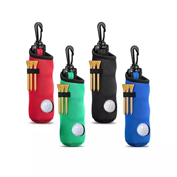 Compact Golf Ball Holder Pouch - Portable Set 4