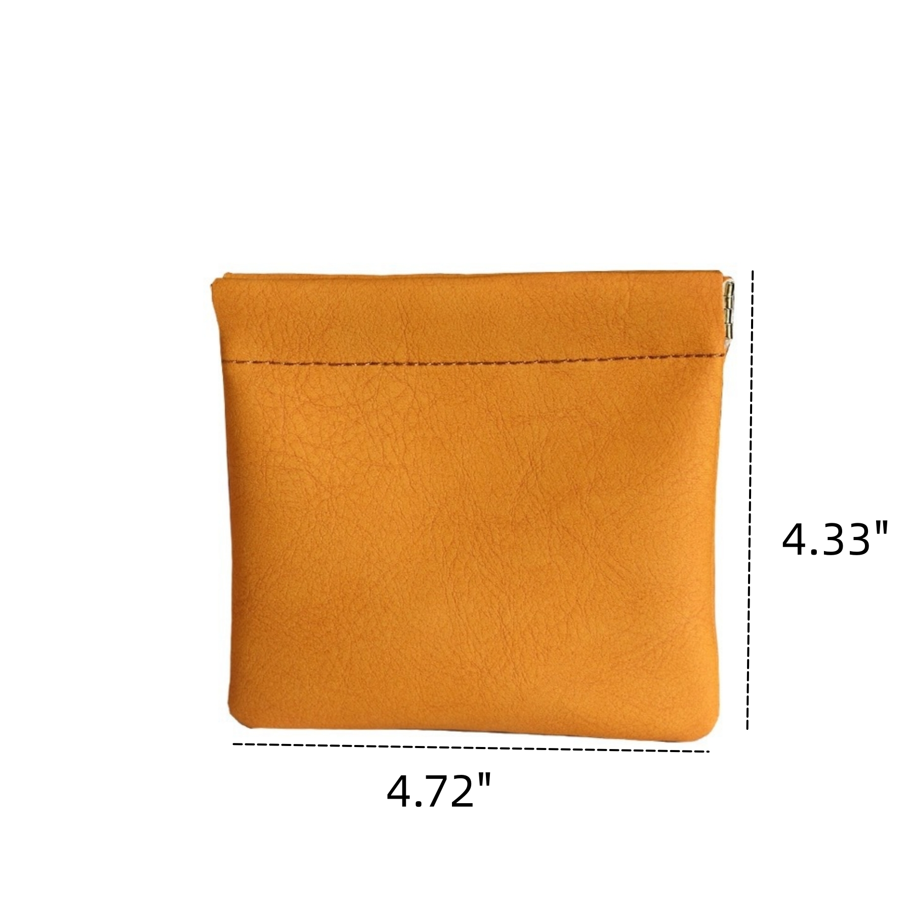 Automatic Closure PU Leather Coin Storage Bag 3