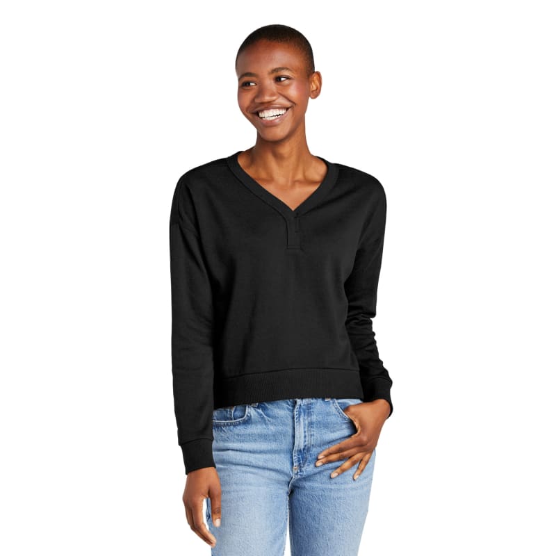 District Women's Perfect Tri Fleece V-Neck Sweatshirt 5