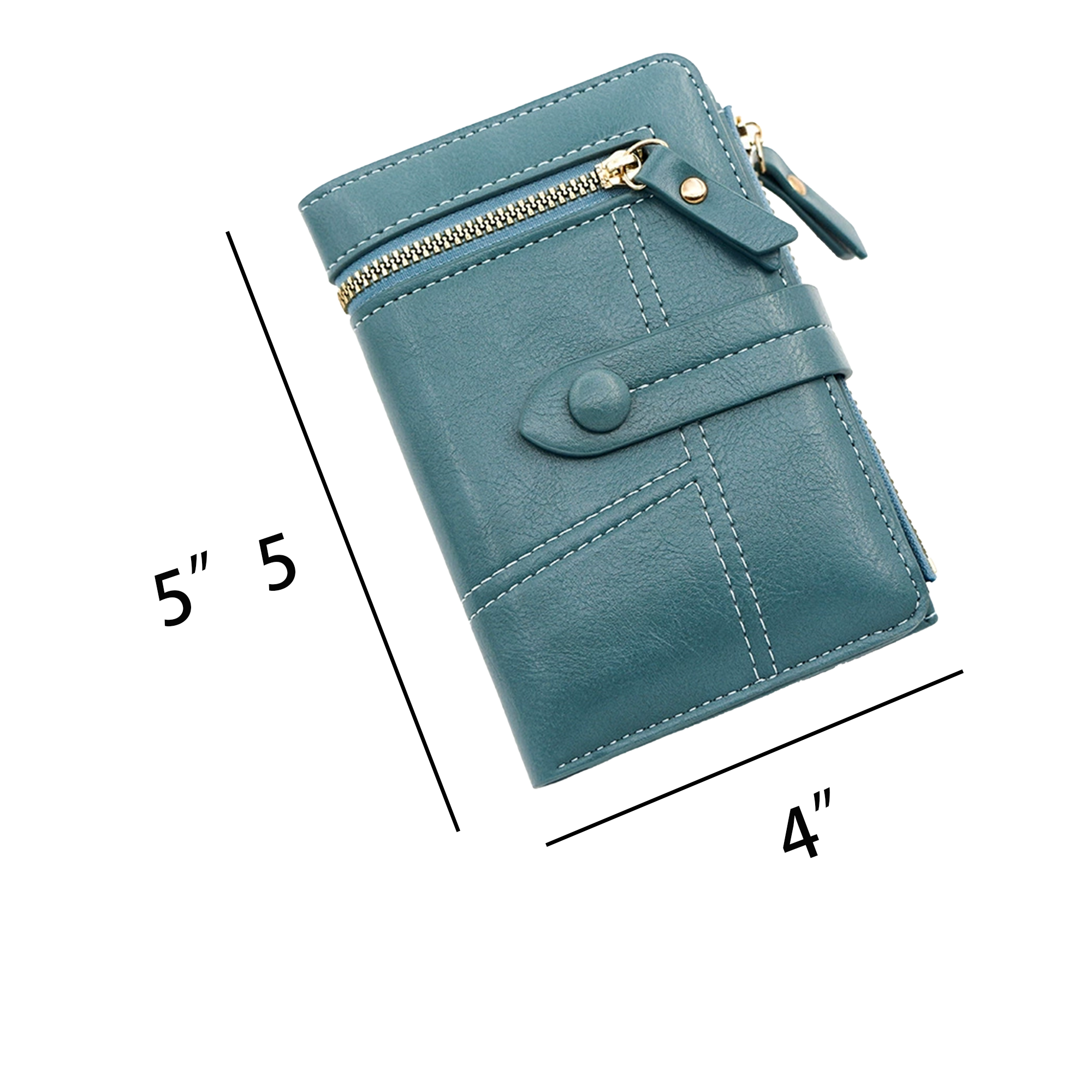 Women's Mini Zip Wallet in PU Leather 7