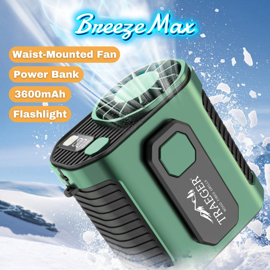 BreezeMax Lite 3-in-1: Waist-Mounted Fan, Flashlight & Power Bank 7