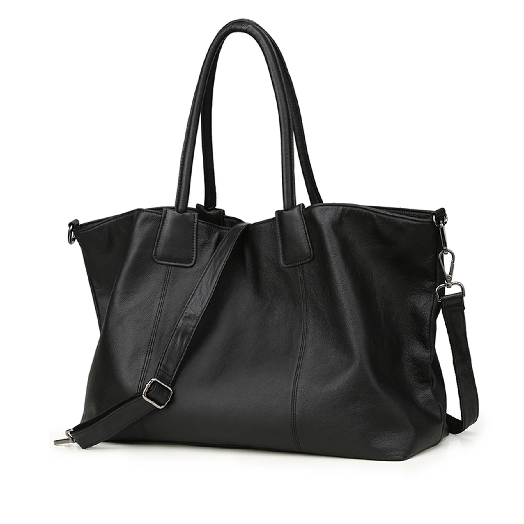 Soft Genuine Leather Top-handle Purse for Women 2