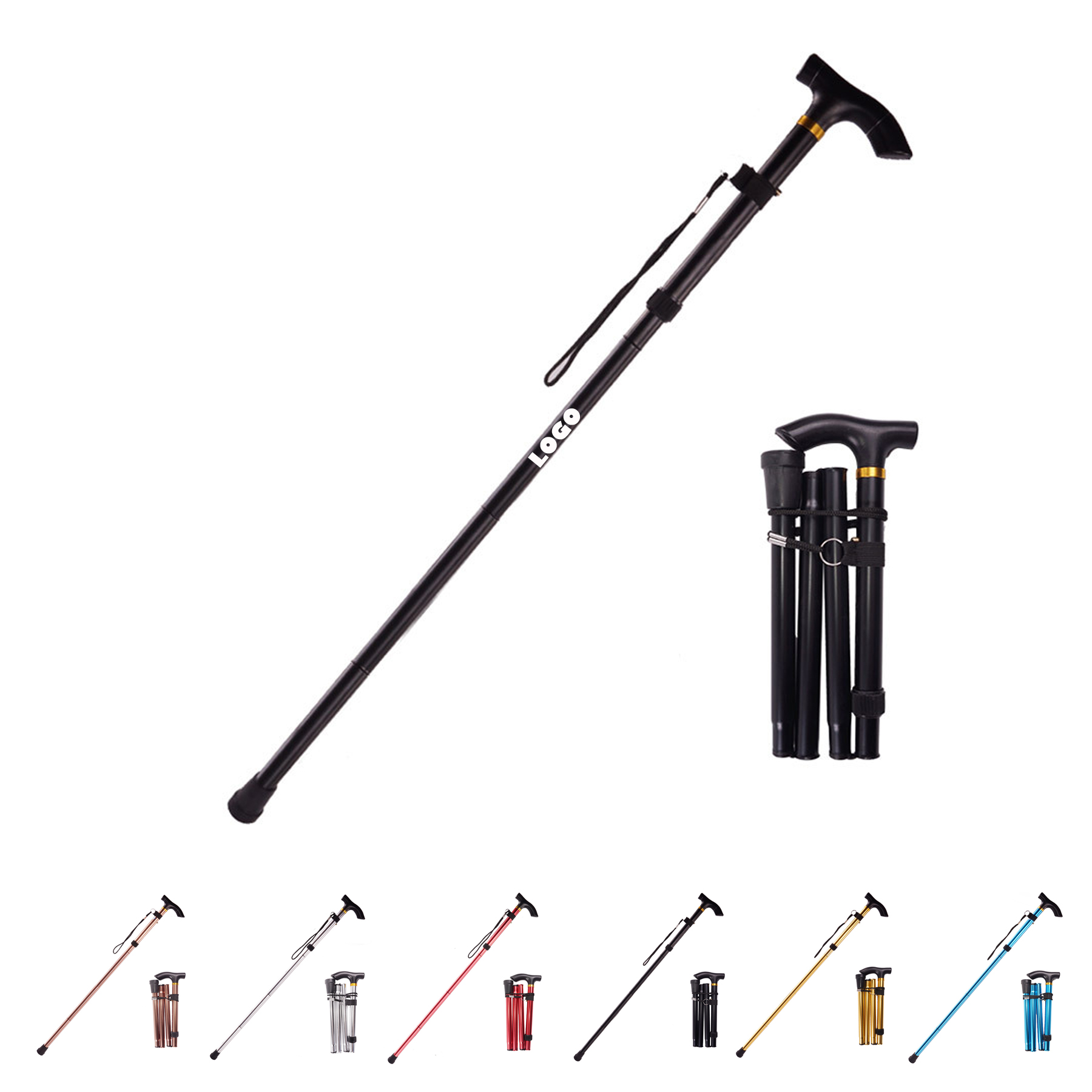 Aluminum Alloy Hiking Walking Trekking Pole 2