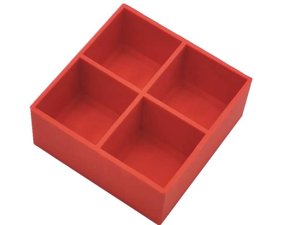Customizable Four Cavity Ice Cube Tray 1