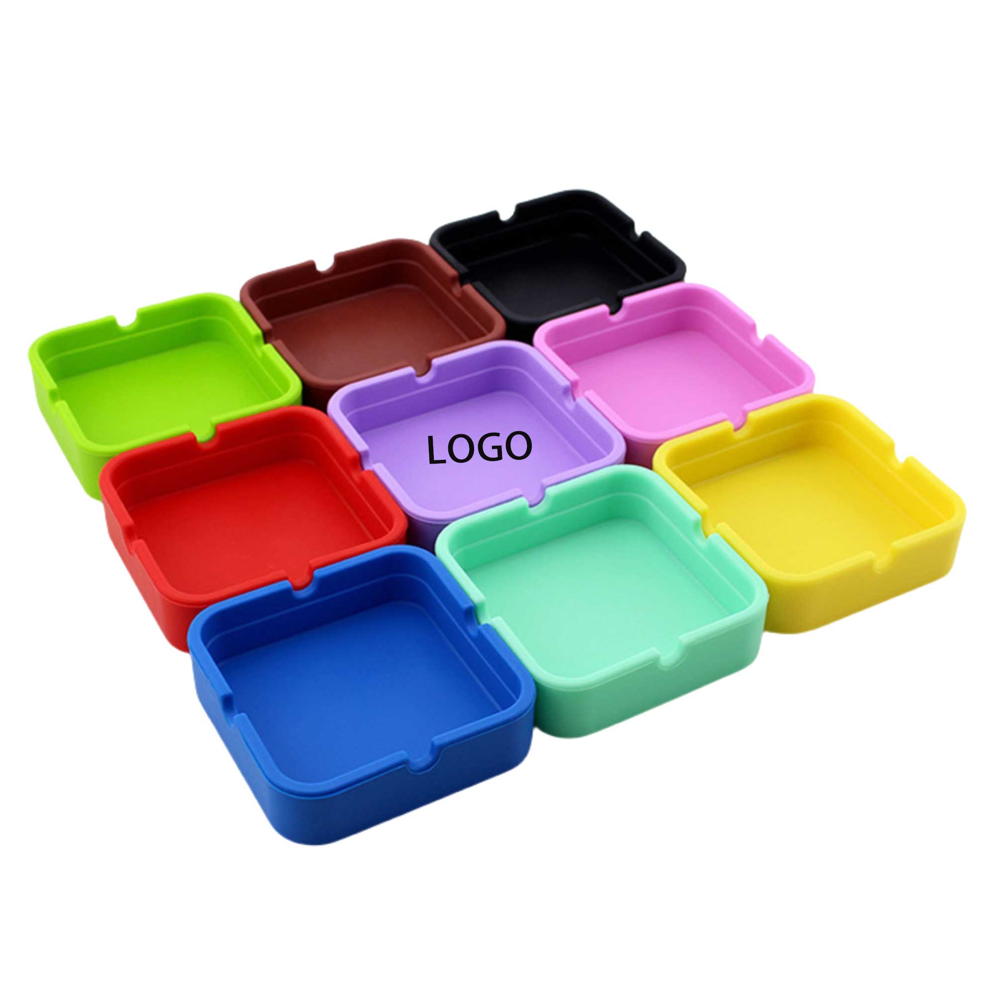 Bar Square Silicone Ashtray 2
