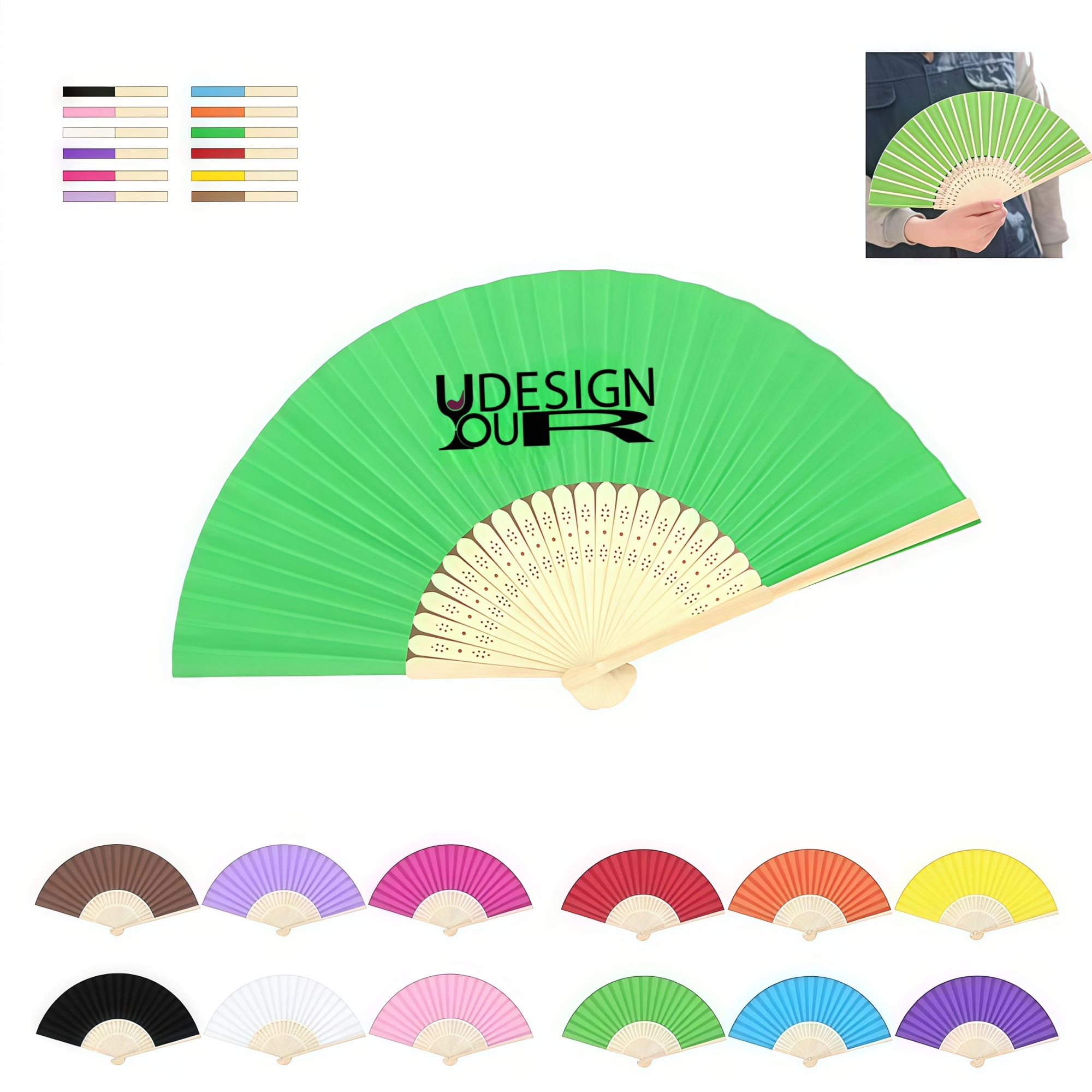 Custom Folding Paper Fan 2