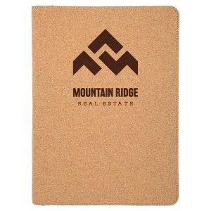 9 1/2" X 12" Zipper Laserable Leatherette Portfolio With Notepad 2