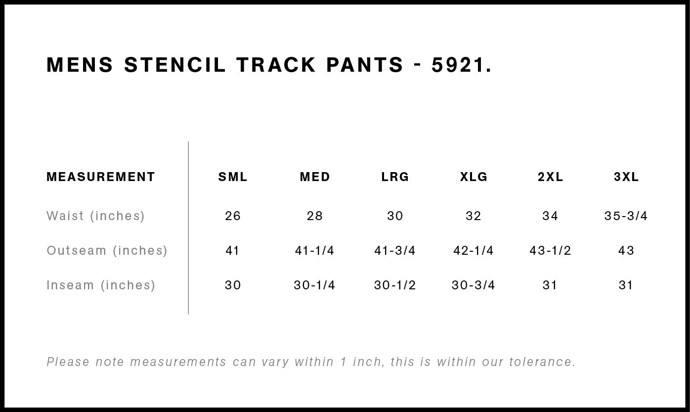 Stencil Track Pants | 5921 27