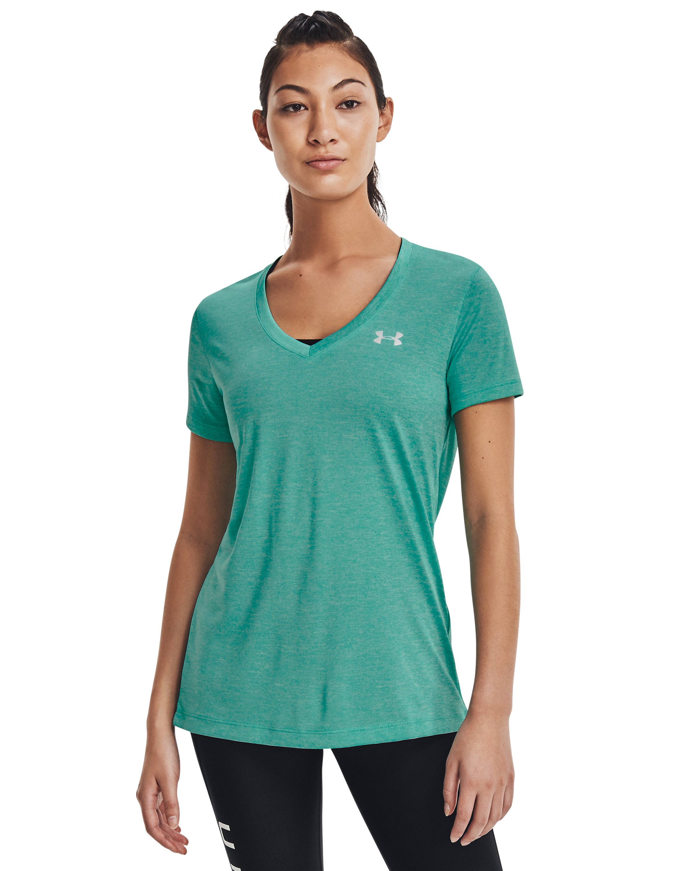 UA Tech Twist Women's V-Neck Short Sleeve 5