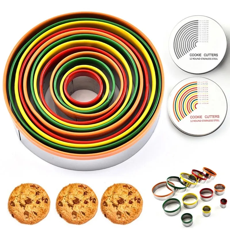 Round Cookie Biscuit Cutter Set 3