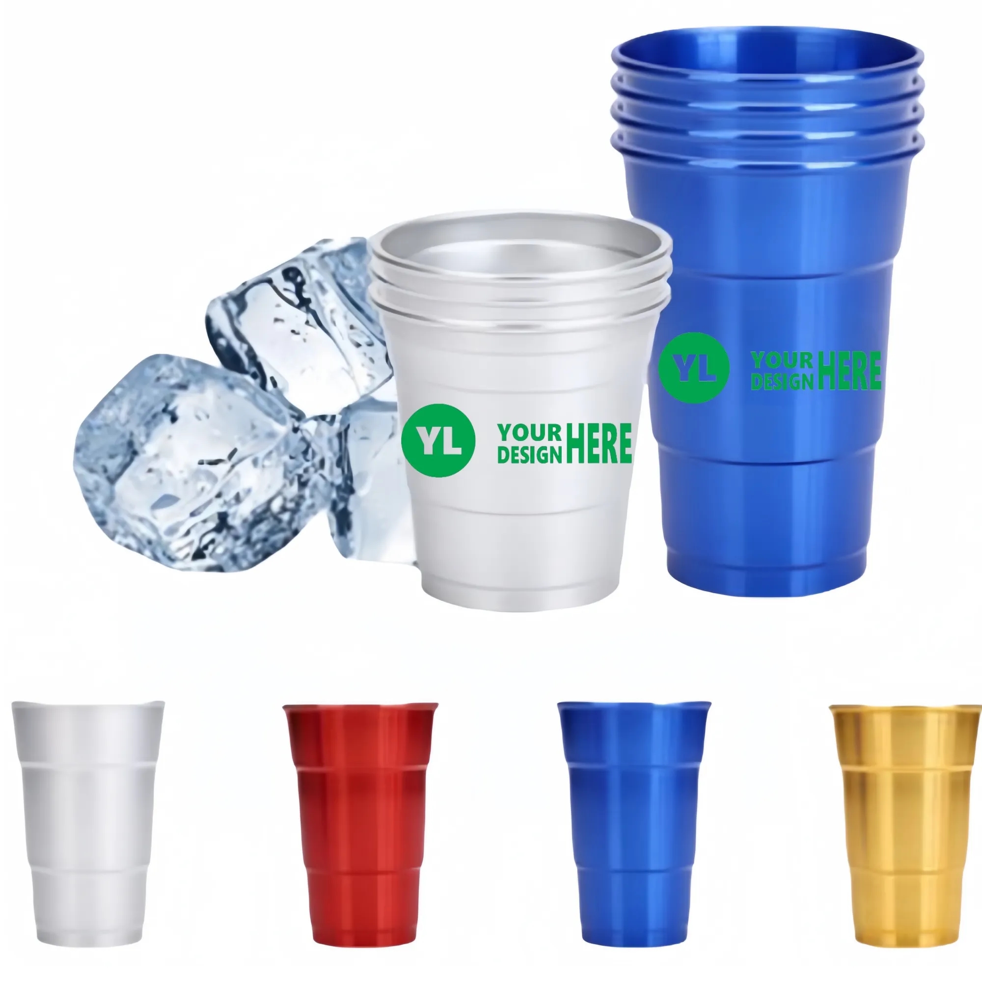 16 Oz.Reusable Aluminum Drink Cup 2