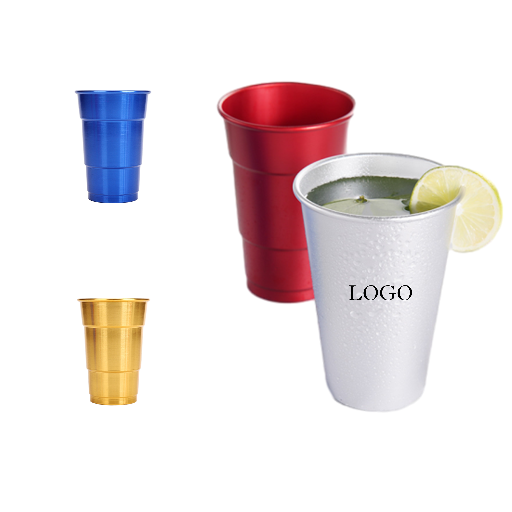 16 Oz Aluminum Party Cups 1